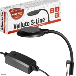 Kruger Meier Velluto S-Line čierna - LED lampa do akvária 10l - 40l