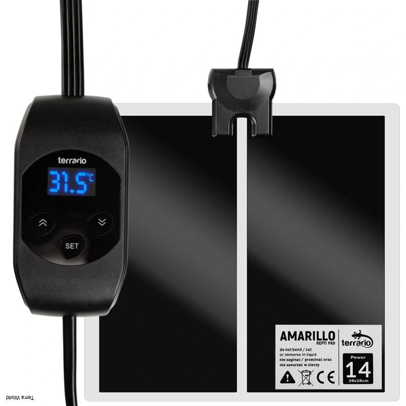 Terrario Amarillo- vykurovacia podložka do terária s elektronickým termostatom 14W