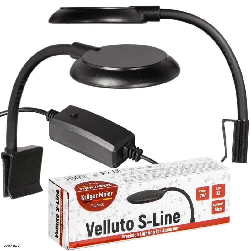Kruger Meier Velluto S-Line čierna - LED lampa do akvária 10l - 40l