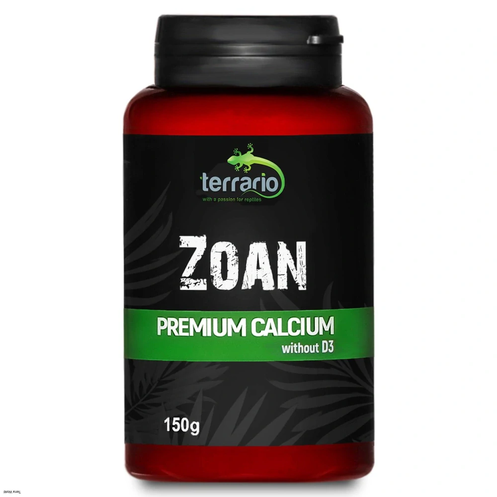Terrario Zoan Calcium bez D3 - vápnik bez vitamínu D3 150g