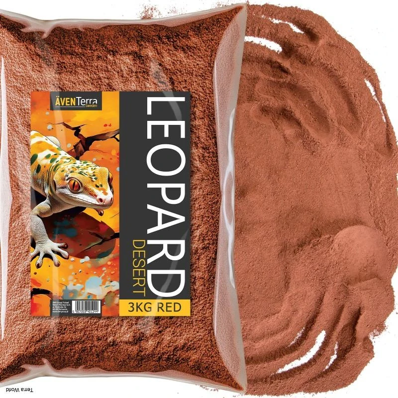 LEOPARD Desert Red (AVENTERRA Sweden) – prírodný íl do púštneho terária s efektom popraskanej zeme (3 kg)