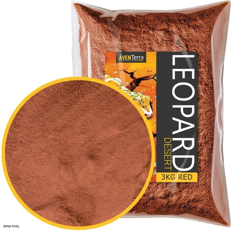 LEOPARD Desert Red (AVENTERRA Sweden) – prírodný íl do púštneho terária s efektom popraskanej zeme (3 kg)
