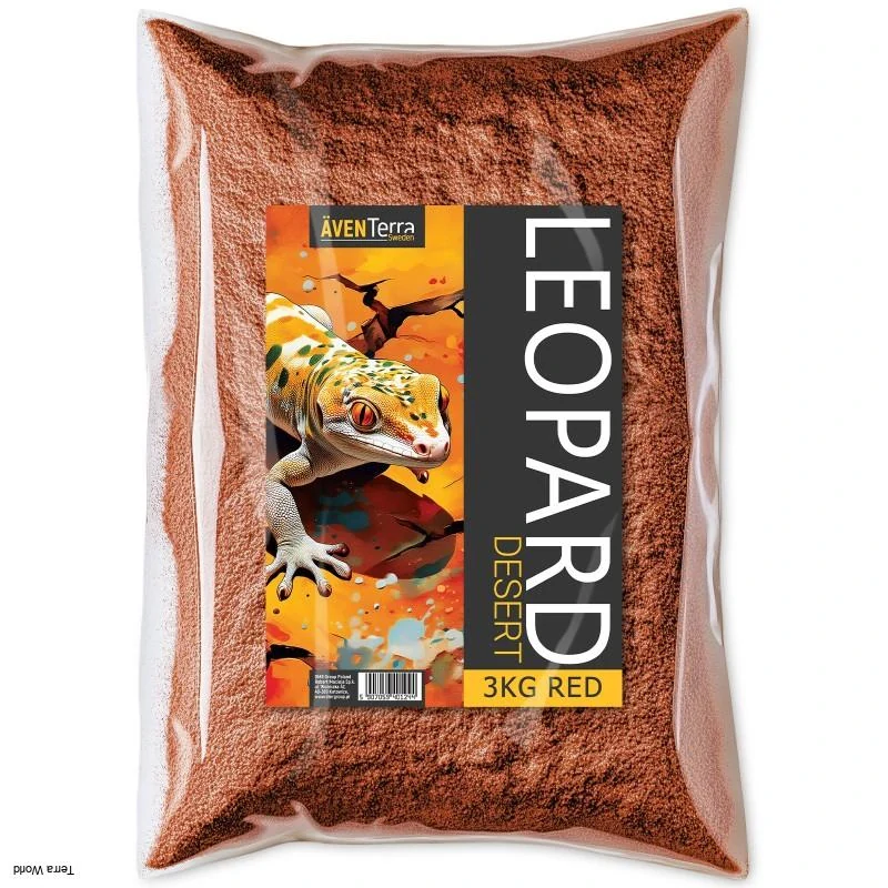 LEOPARD Desert Red (AVENTERRA Sweden) – prírodný íl do púštneho terária s efektom popraskanej zeme (3 kg)
