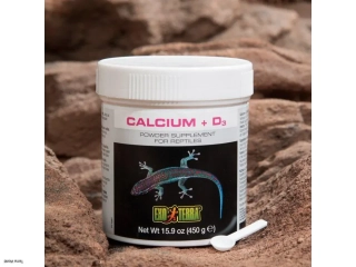 Exo Terra Calcium + D3 - práškové vápno