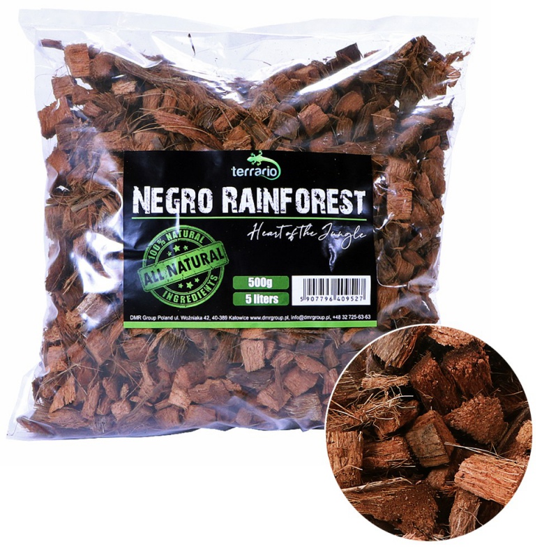 Terrario Negro Rainforest 5l 500g - substrát z kokosových šupiek – Obrázok 2